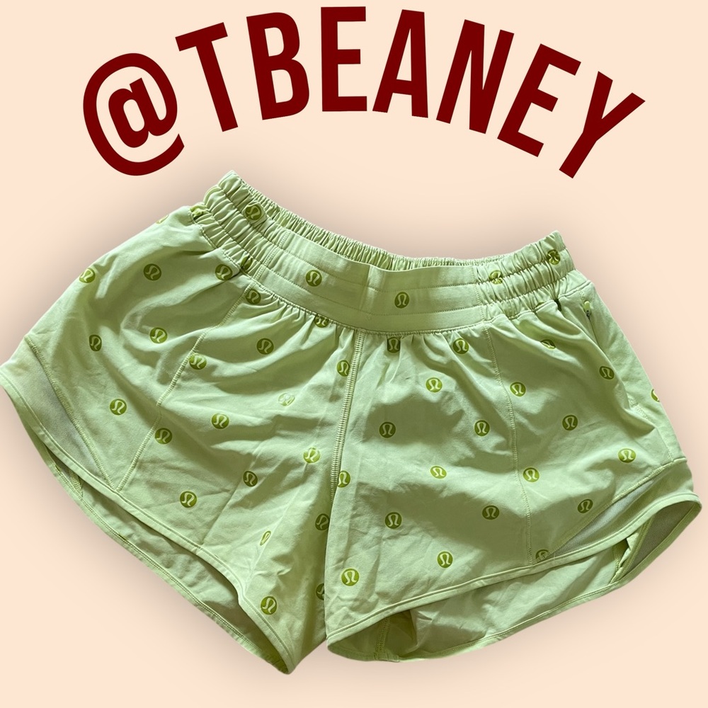 Lululemon Athletica Neon Yellow/Green Lined Athletic Shorts